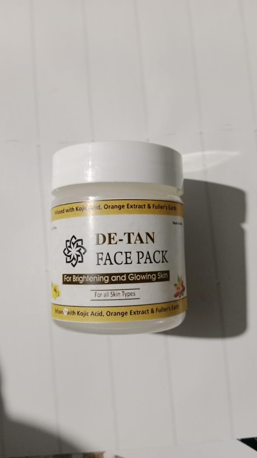 RadiantGlow De-Tan Face Pack – Glowing and Radiant Skin