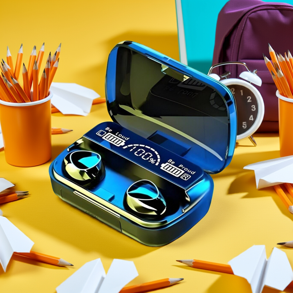 Generic M10 TWS Wireless Earphones – Noise Reduction with Digital Display