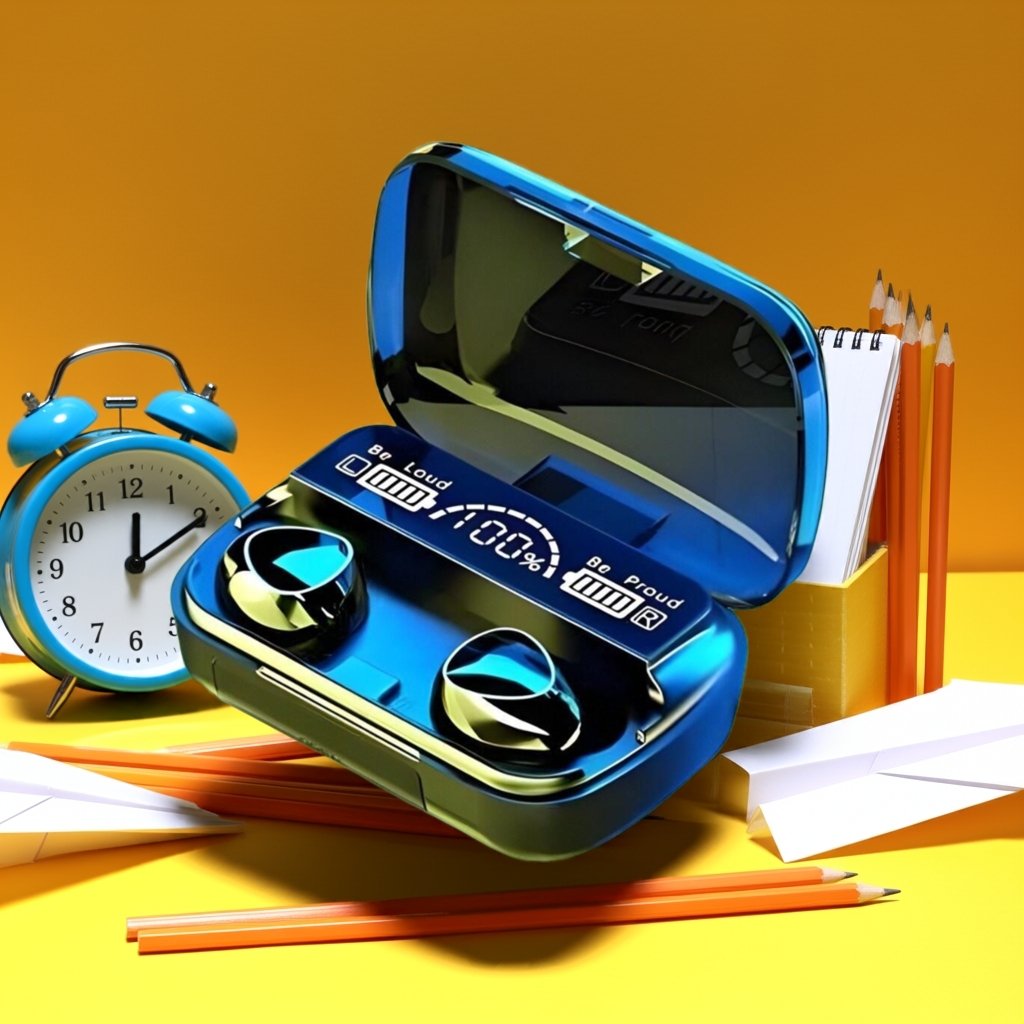 Generic M10 TWS Wireless Earphones – Noise Reduction with Digital Display