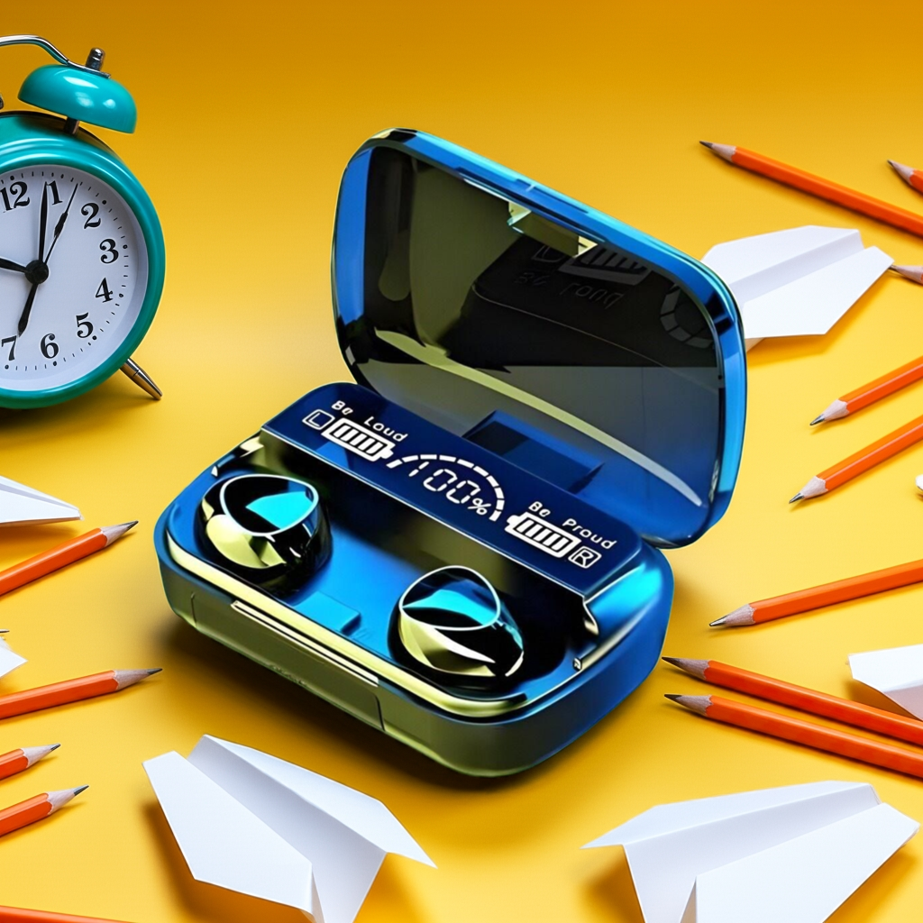 Generic M10 TWS Wireless Earphones – Noise Reduction with Digital Display