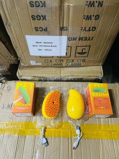 PetCare Steaming Pet Hairbrush – 3 In 1 Cleaning Solution