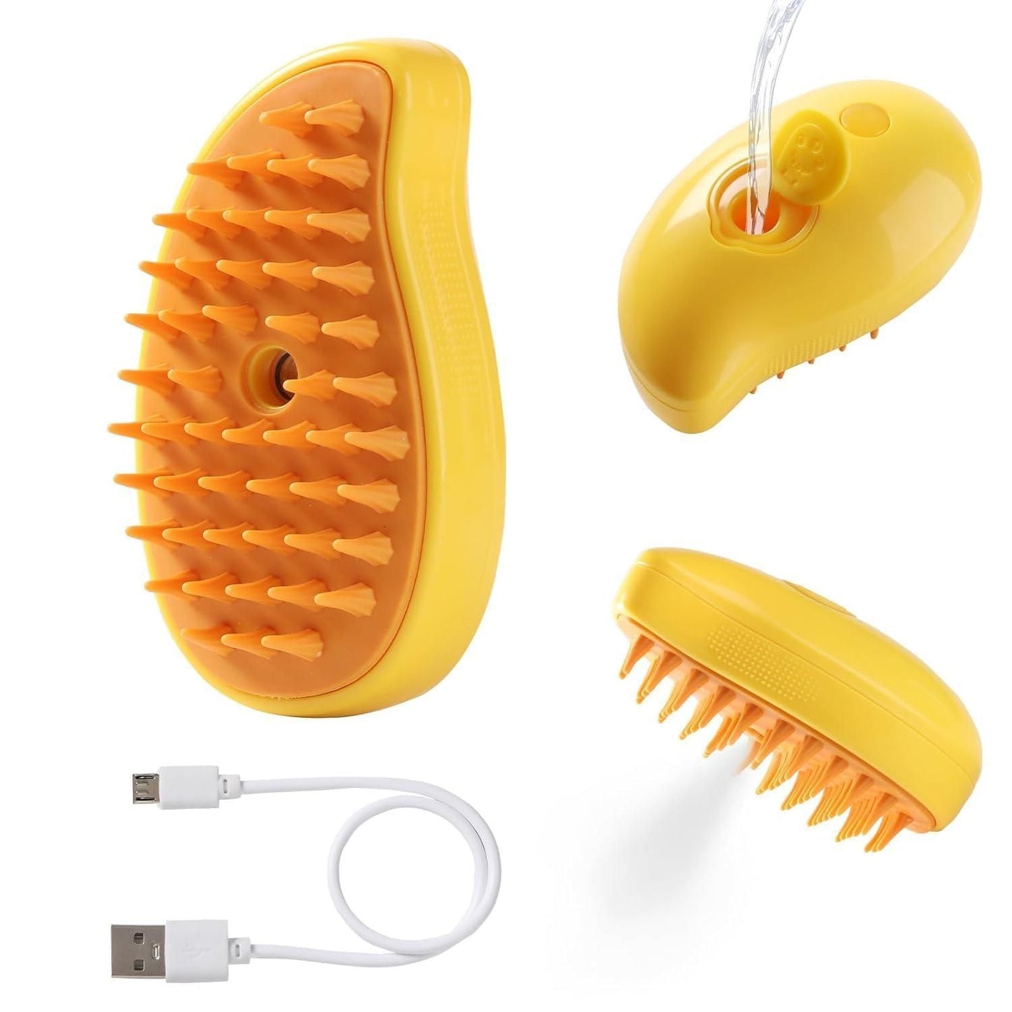 PetCare Steaming Pet Hairbrush – 3 In 1 Cleaning Solution