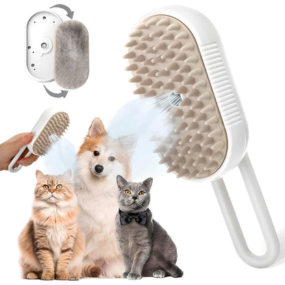 PetGroom Steam Brush for Dog and Cat – Effortless Grooming and Deodorizing