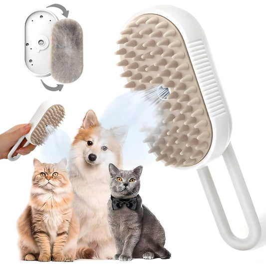 PetGroom Steam Brush for Dog and Cat – Effortless Grooming and Deodorizing