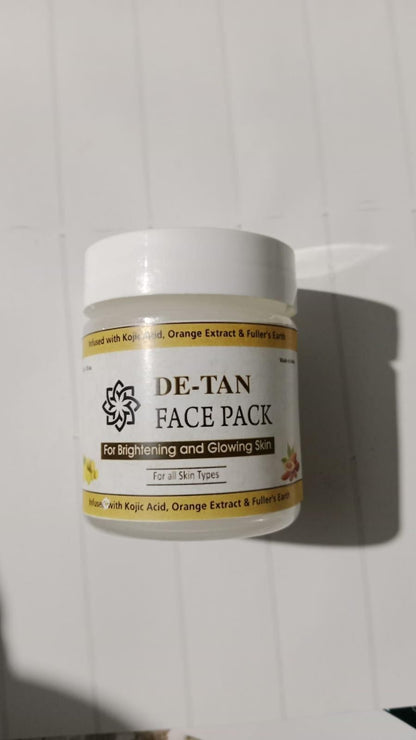 RadiantGlow De-Tan Face Pack – Glowing and Radiant Skin