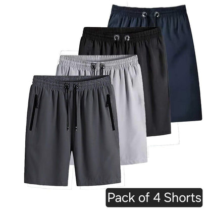 Men's Stretchable Cotton Shorts Combo Pack of 4 – Comfortable Casual Fit
