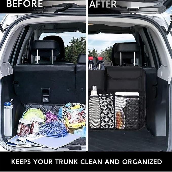 AutoMate Car Backseat Trunk Organizer – Portable and Expandable Design