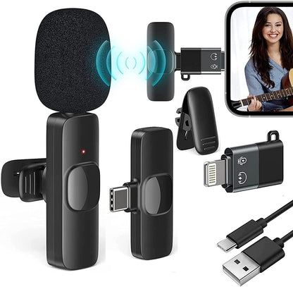 SoundWave Wireless Microphone – Bluetooth Connectivity for Clear Recording
