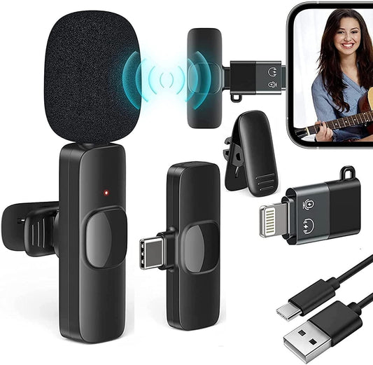 SoundWave Wireless Microphone – Bluetooth Connectivity for Clear Recording