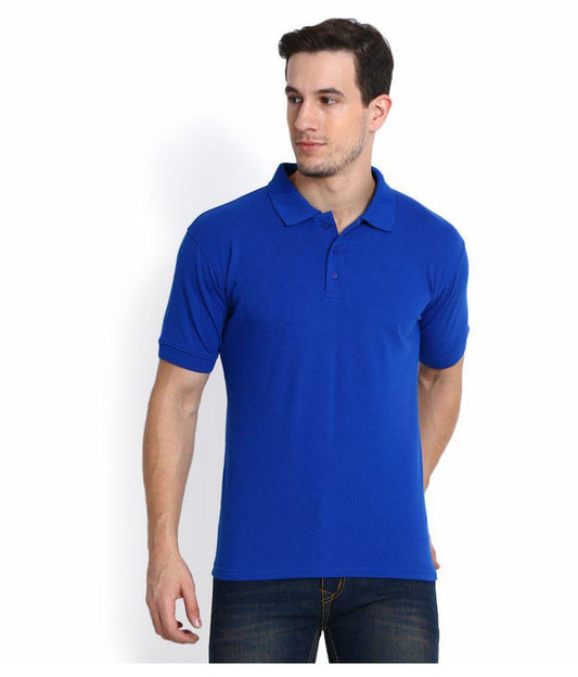 YourBrand Cotton Blend Solid Half Sleeves Polo T-Shirt – Comfortable and Stylish Design