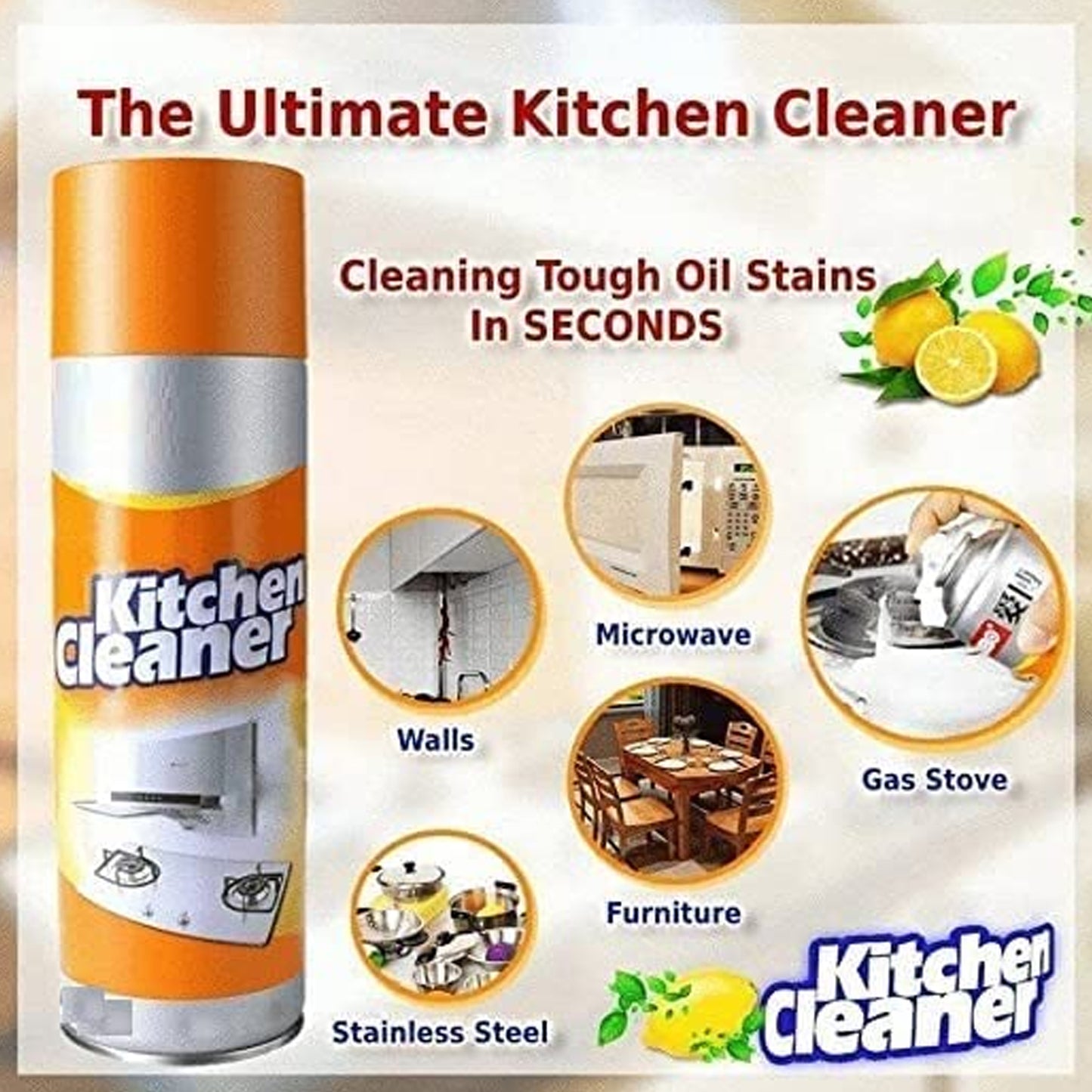 EcoClean 1331 Bubble Foam Cleaner – Powerful Oil and Grease Stain Remover