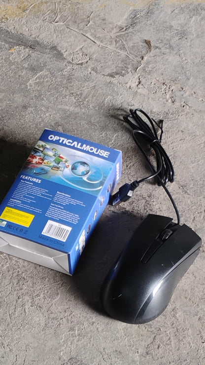 TechWave Wired Optical Mouse X2 – Reliable Performance and Comfort